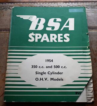 BSA SPARES 1954 350cc and 500cc Single Cylinder OHV Models