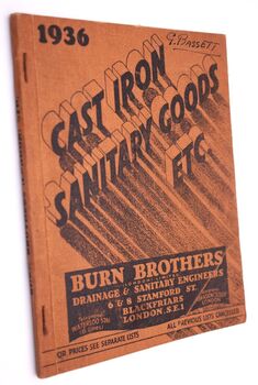 CAST IRON SANITARY GOODS ETC. Burn Brothers 1936 Catalogue