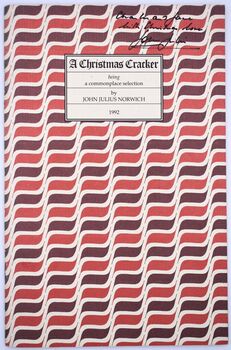 A CHRISTMAS CRACKER Being A Commonplace Selection 1992 [SIGNED]