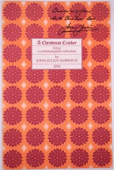 A CHRISTMAS CRACKER Being A Commonplace Selection 2002 [SIGNED]