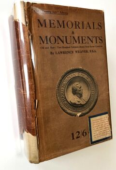 MEMORIALS & MONUMENTS Old And New: Two Hundred Subjects Chosen From Seven Centuries